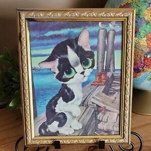 GIG Pity Kitty Vintage  Framed Print